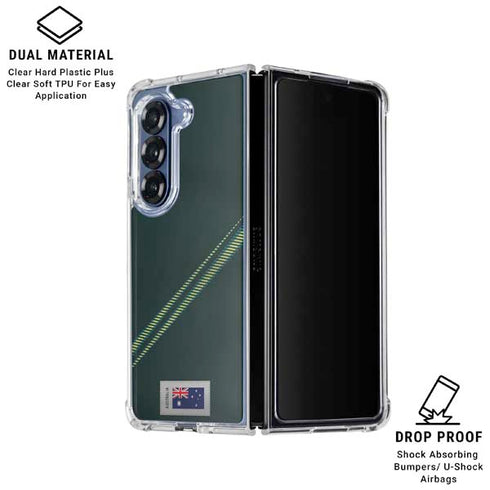 Australia Soccer Flag Galaxy Z Fold6 Clear Case